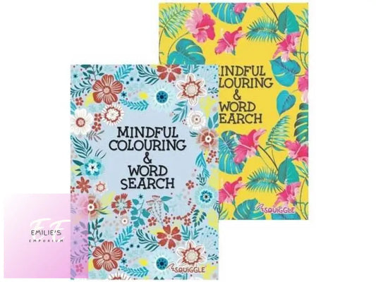 Squiggle A5 Mindful Colouring Wordsearch Puzzle Book Assorted Picked At Random