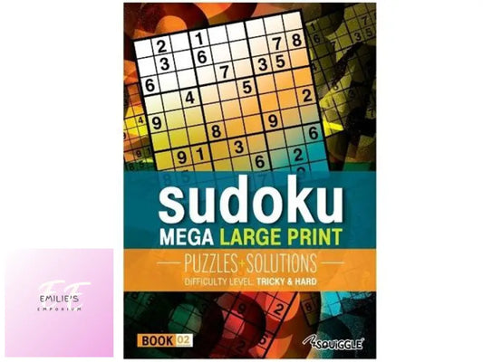 Squiggle - Mega Large Print Sudoku Puzzles Book 2 Tricky / Hard
