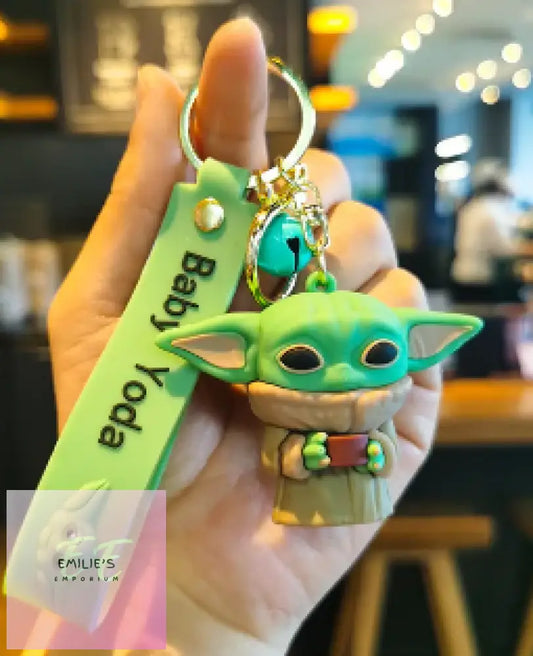 Star Wars Baby Yoda Holding Cup Key Ring