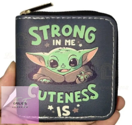 Star Wars Yoda Strong In Me Cuteness Is Coin Purse