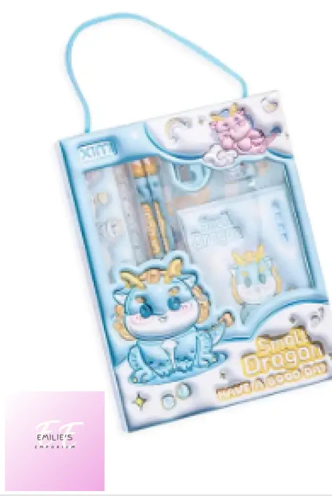 Stationery Set- Choices Blue- Small Dragon