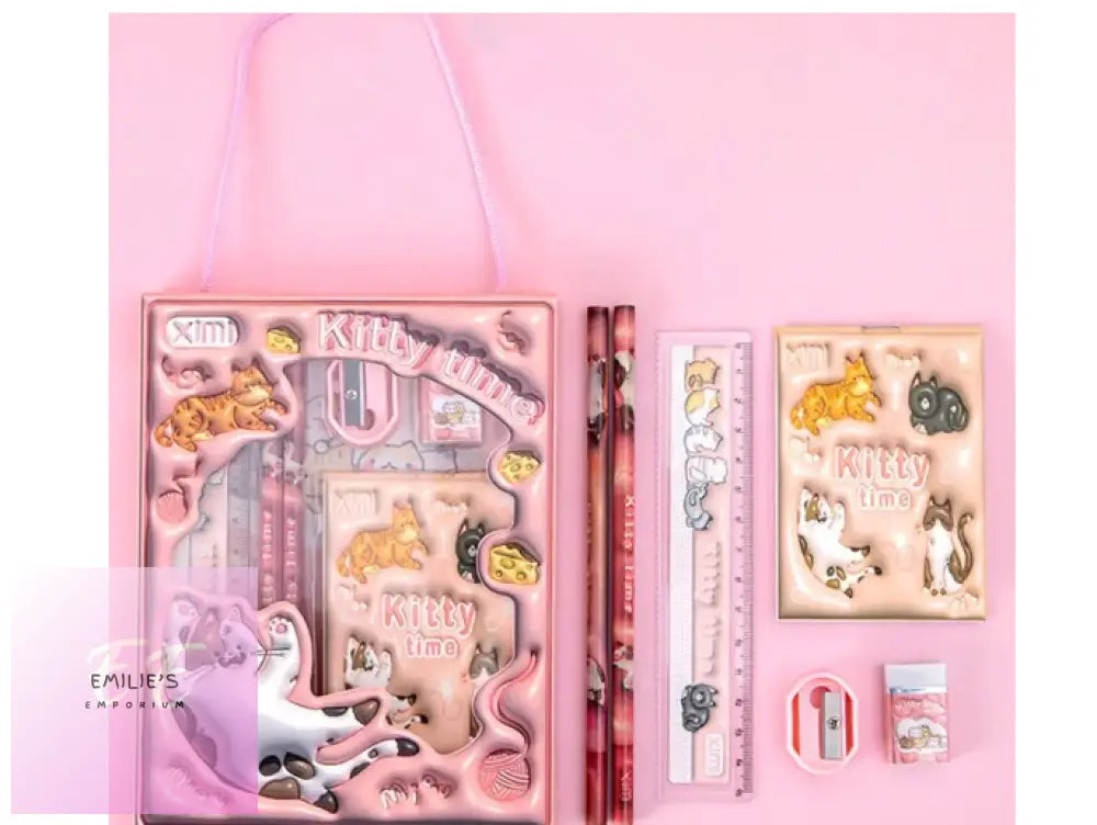Stationery Set- Choices Pink- Kitty Time