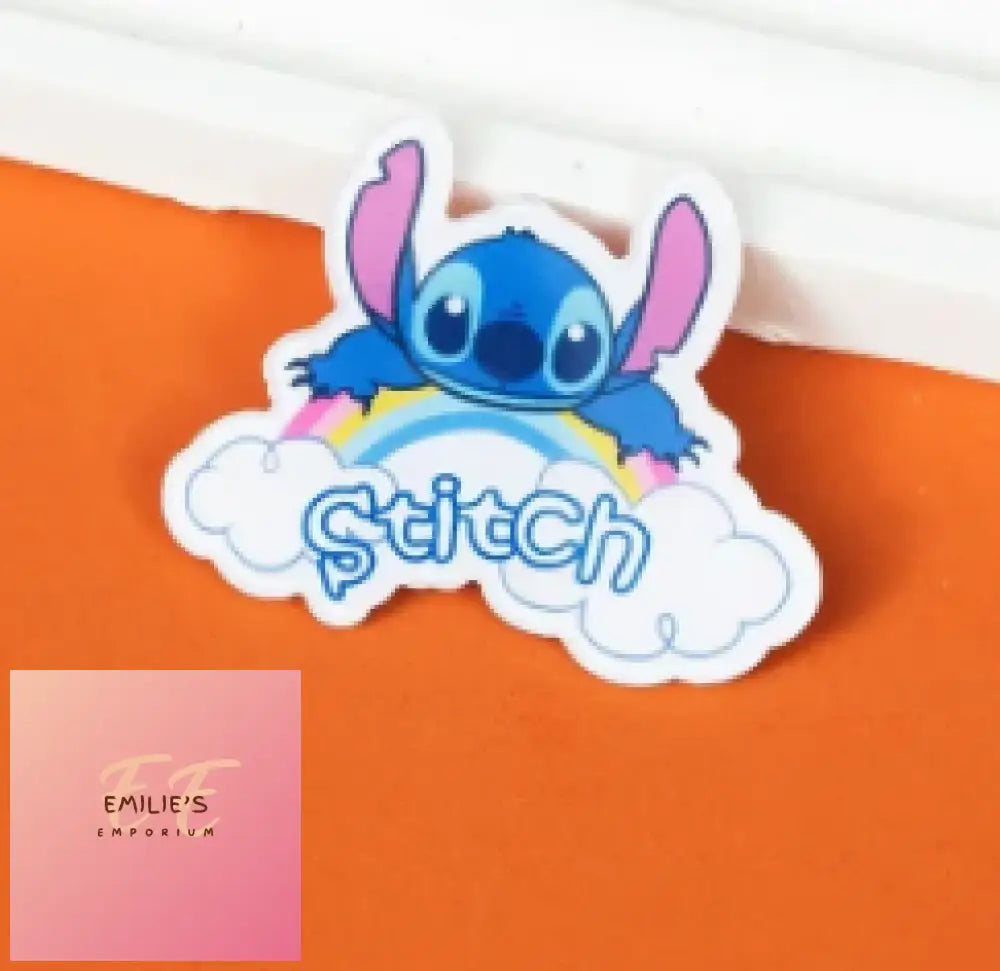 Stitch Brooch- Design Choices Rainbow Cloud