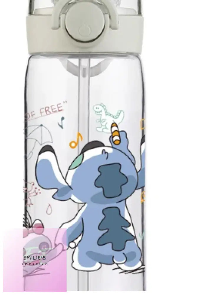 Stitch Drawing Water Bottle 400Ml