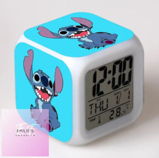 Stitch Is Happy Clock