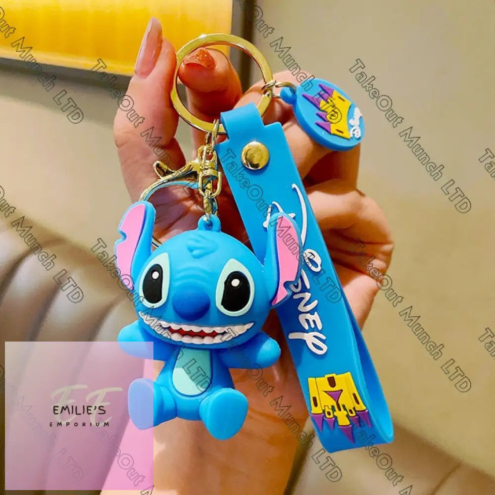 Stitch Keyrings- Choice Of Designs Bright And Happy