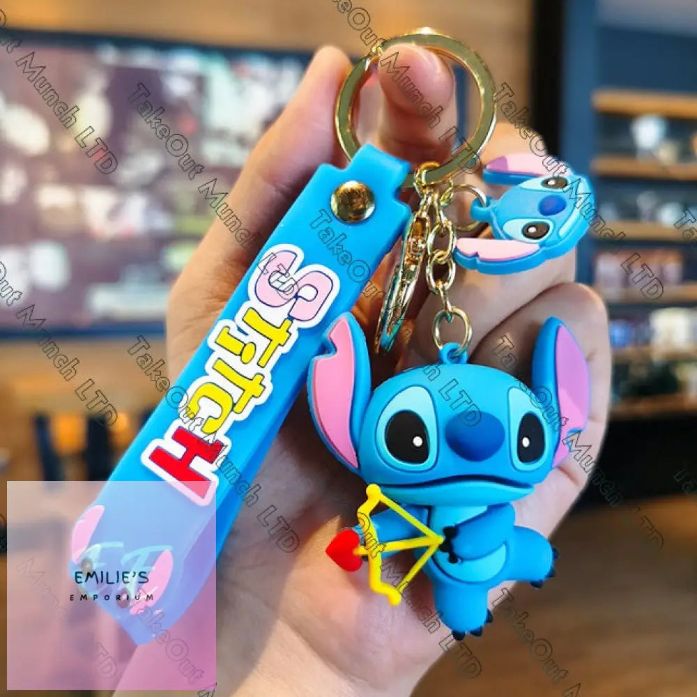 Stitch Keyrings- Choice Of Designs Love Arrow