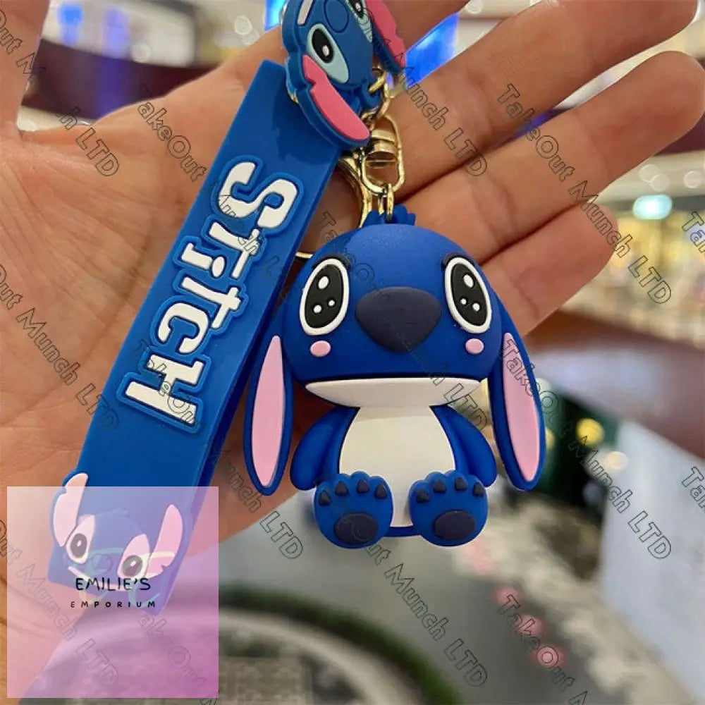 Stitch Keyrings- Choice Of Designs Sad