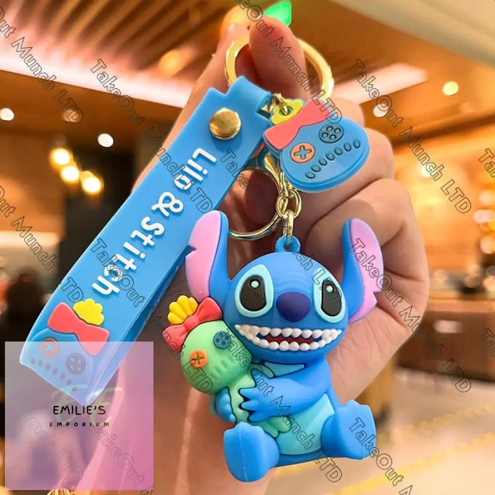 Stitch Keyrings- Choice Of Designs With Toy