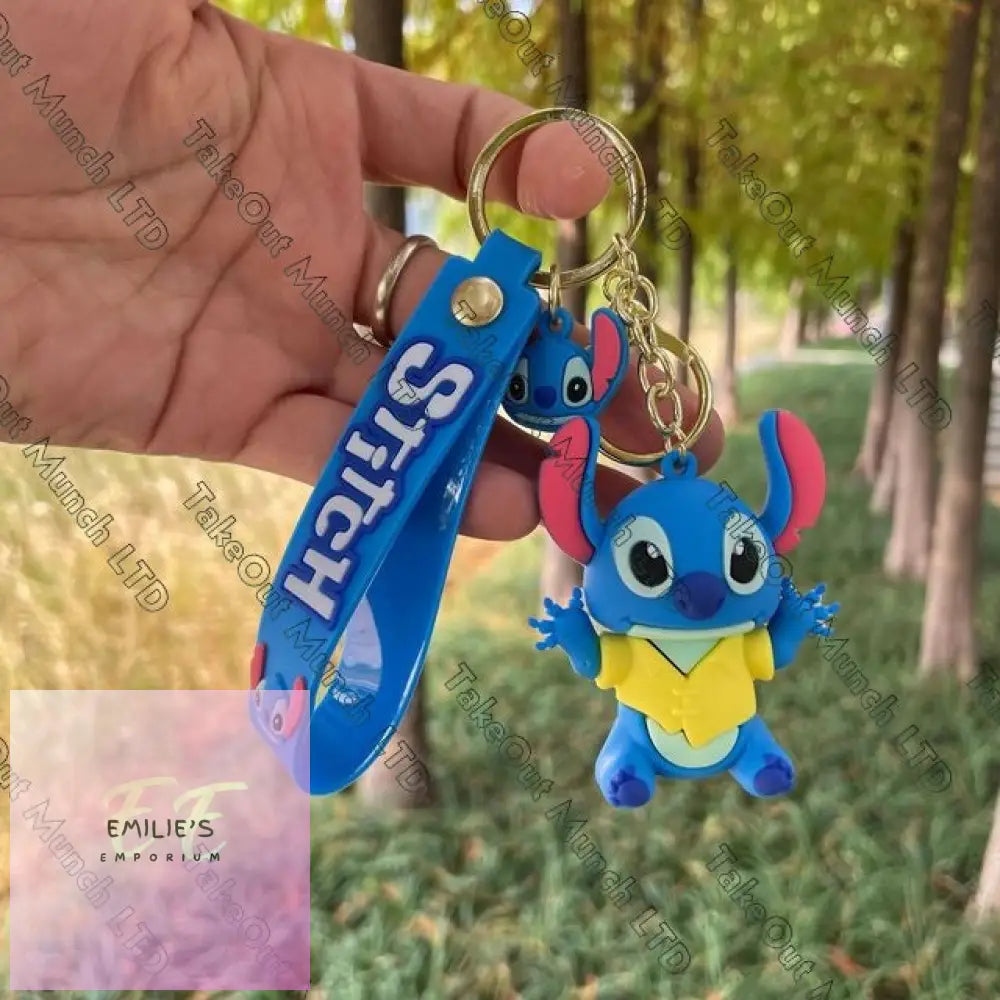 Stitch Keyrings- Choice Of Designs Yellow Jumper