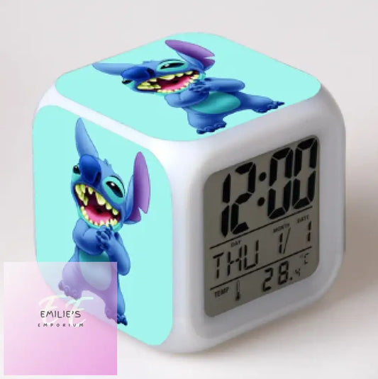 Stitch Laughing Clock