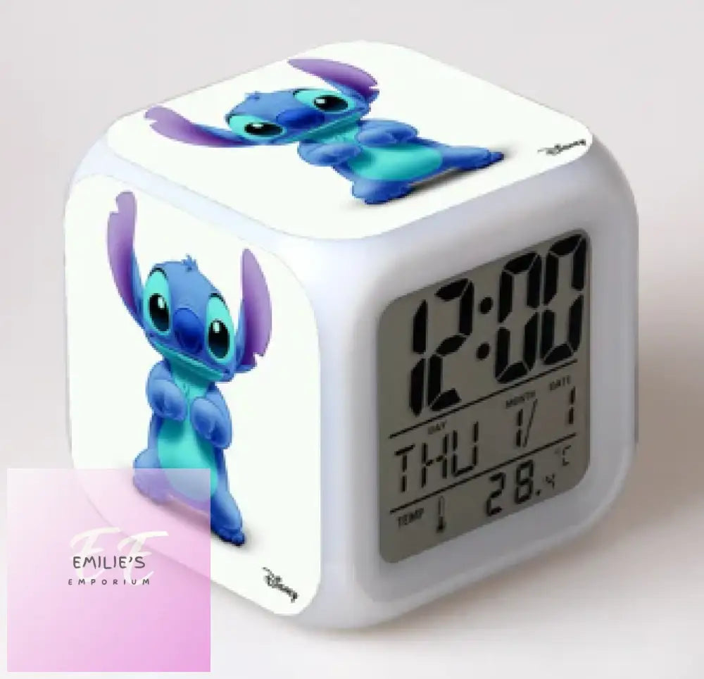 Stitch Sitting Up Clock