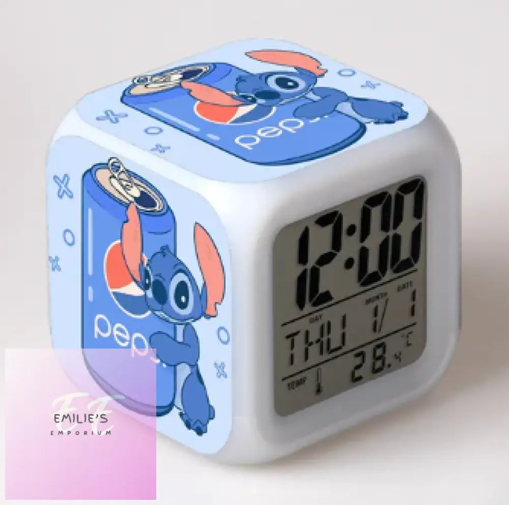 Stitch With Pepsi Clock