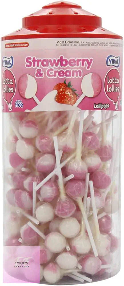 Strawberry And Cream Lollies (Vidal) 150 Count