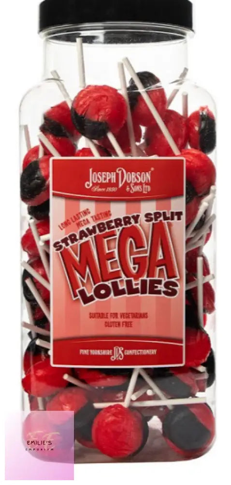 Strawberry Split Mega Lolly (Dobsons) 90 Count