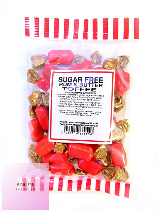 Sugar Free Rum & Butter Toffee (75G