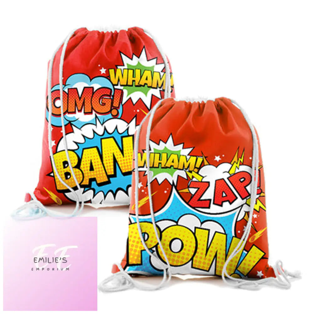 Super Hero Mini Drawstring Bag