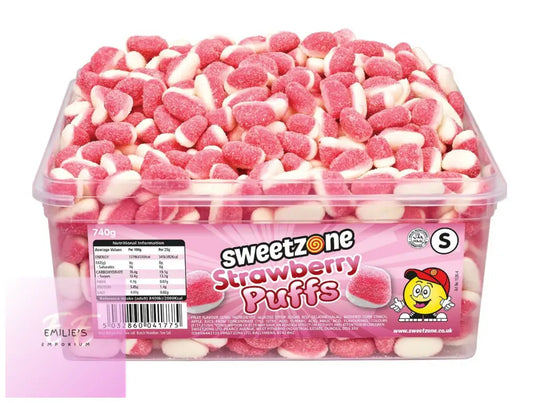 Sweetzone Strawberry Puffs Tub 740G