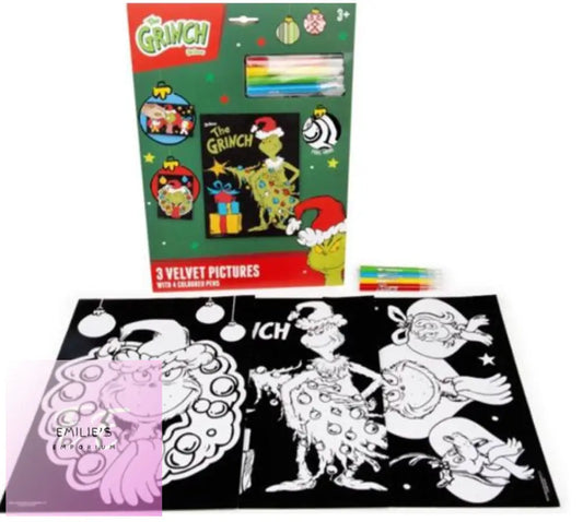 The Grinch Velvet Art Christmas Activity Set