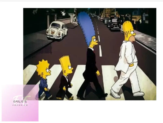 The Simpsons Crossing Zebra Diamond Art 20X30Cm