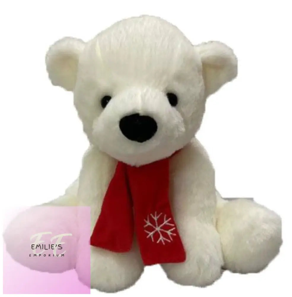 Tinsel Town 25Cm Christmas Plush Polar Bear