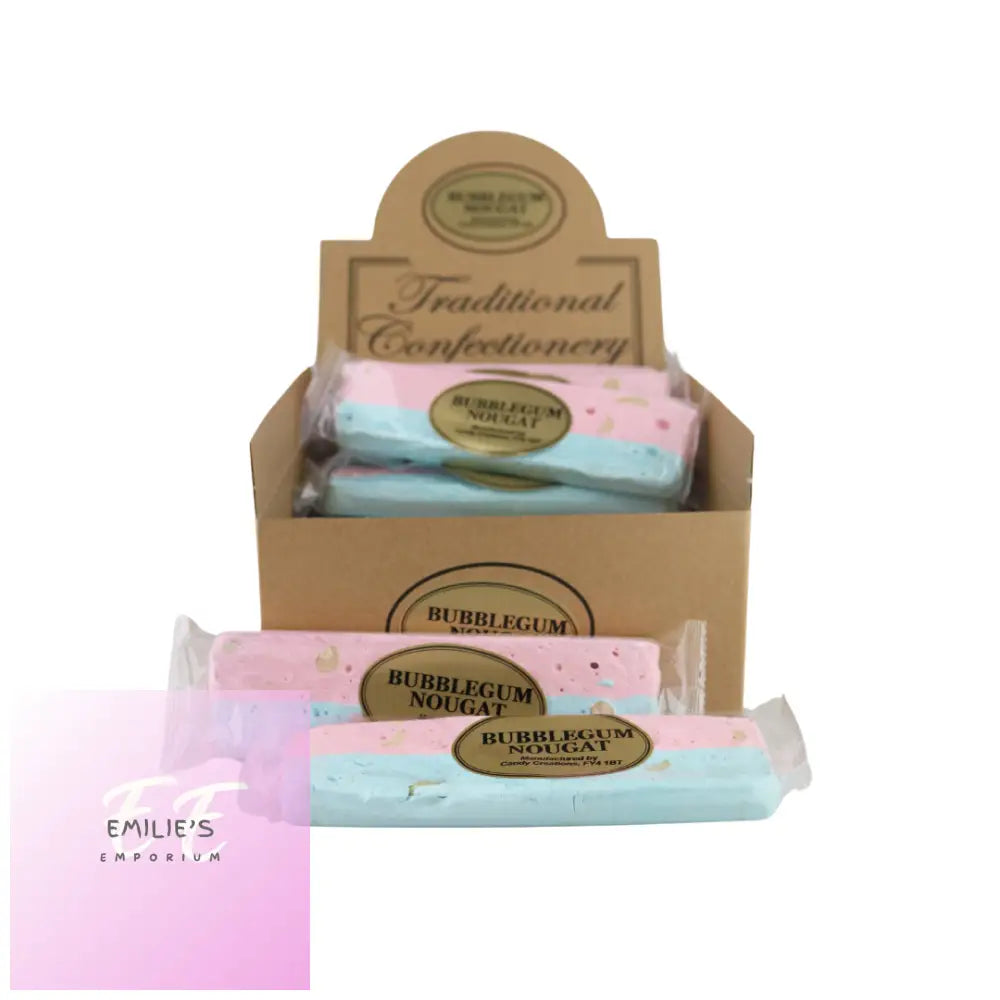 Traditional Confectionery Bubblegum Nougat Bars 16 Count