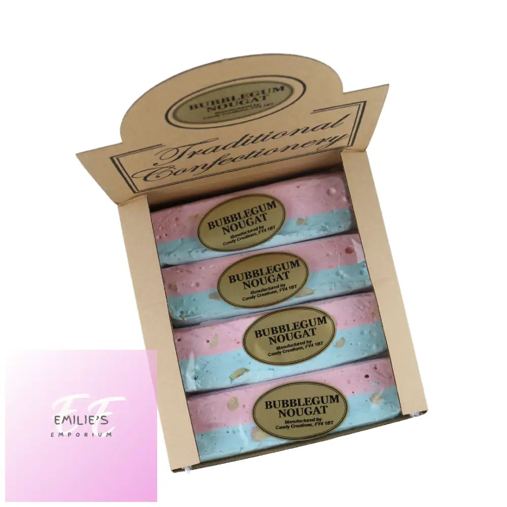 Traditional Confectionery Bubblegum Nougat Bars 16 Count