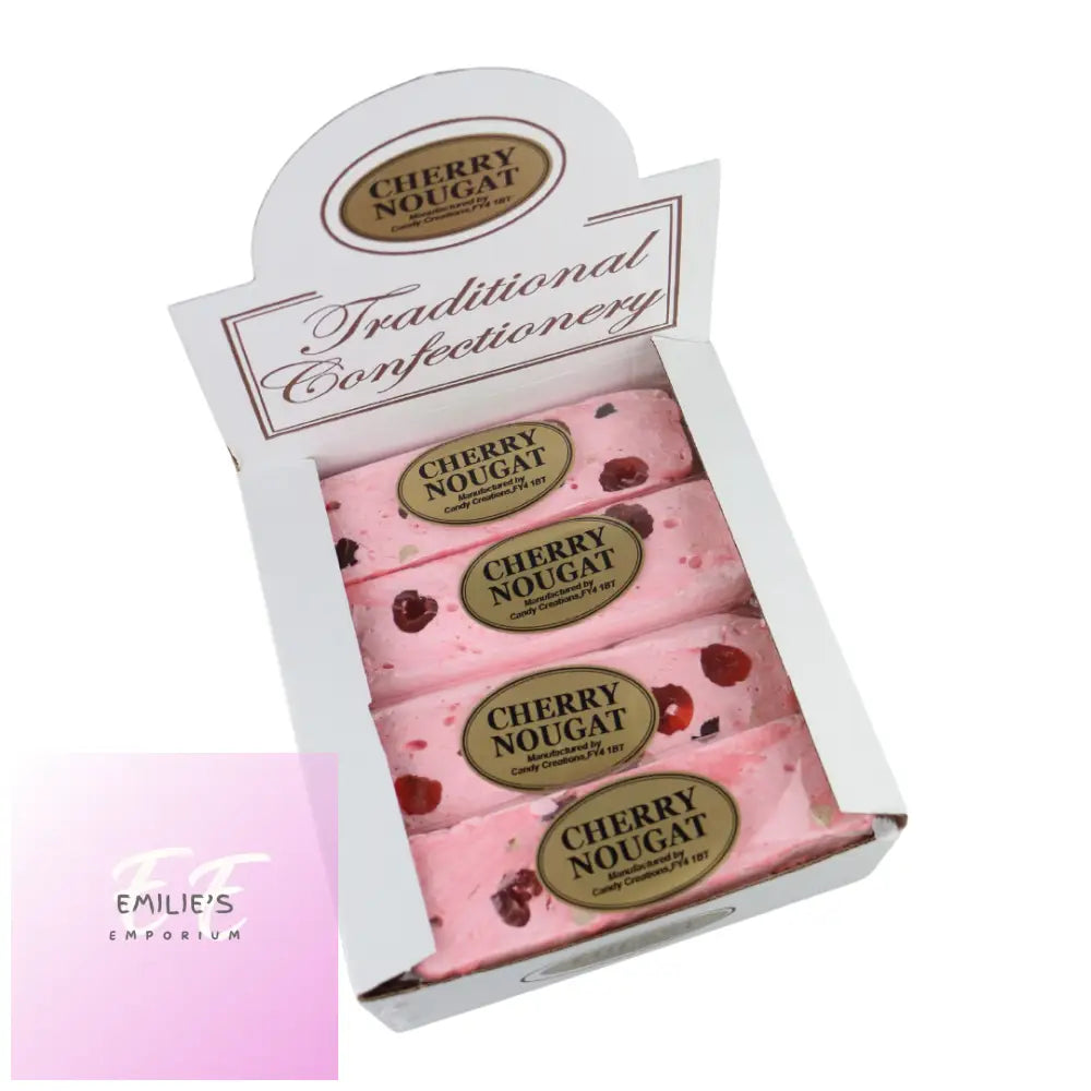 Traditional Confectionery Cherry Nougat Bars 16 Count