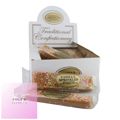 Traditional Confectionery Vanilla Sprinkle Bars 16 Count