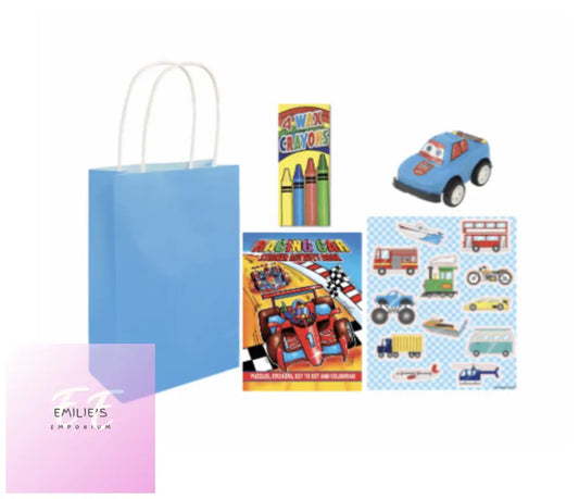 Transport Vehicle Go Kart Party Gift Bag Pre Filled - Includes 4 Items
