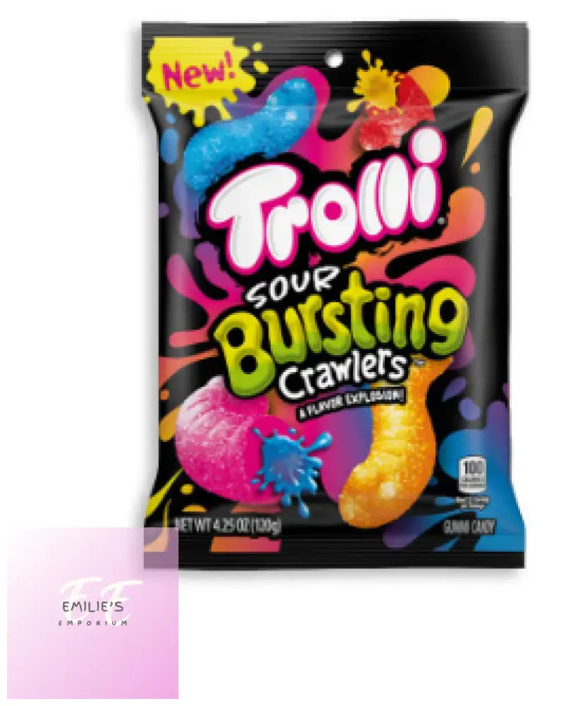 Trolli Sour Bursting Crawlers 4.25Oz/120G – Pack Of 12