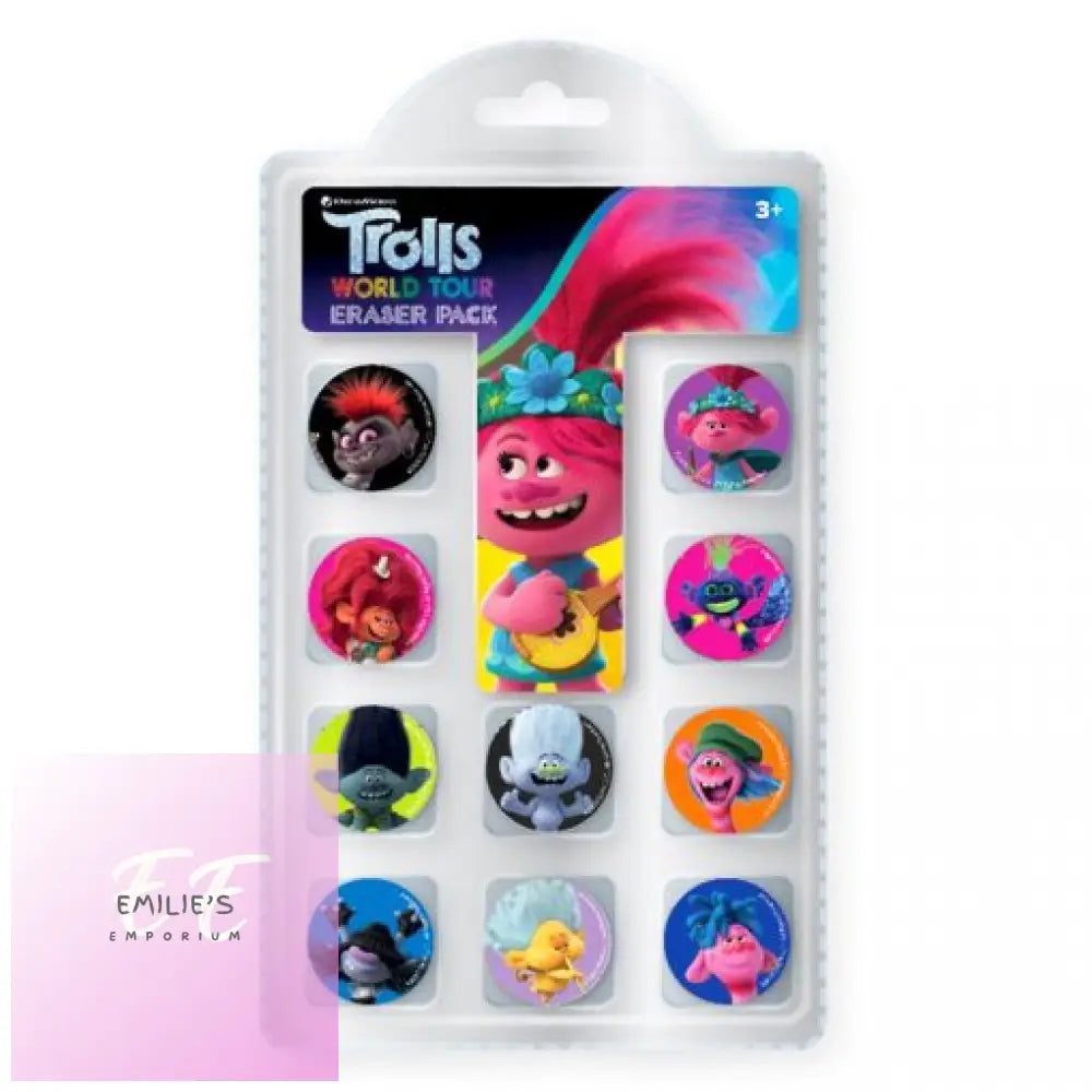 Trolls World Tour Eraser Pack