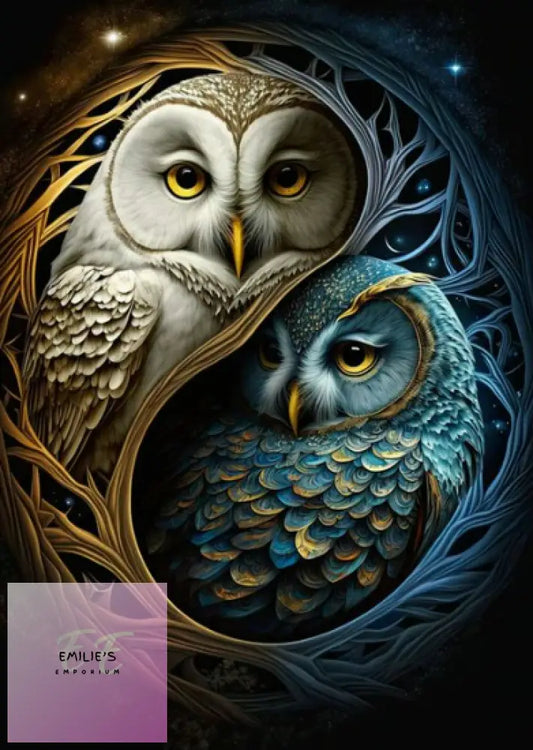 Two Owls Diamond Art