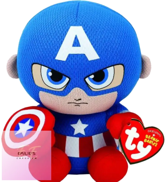 Ty Beanies Marvel Captain America Approximately 8