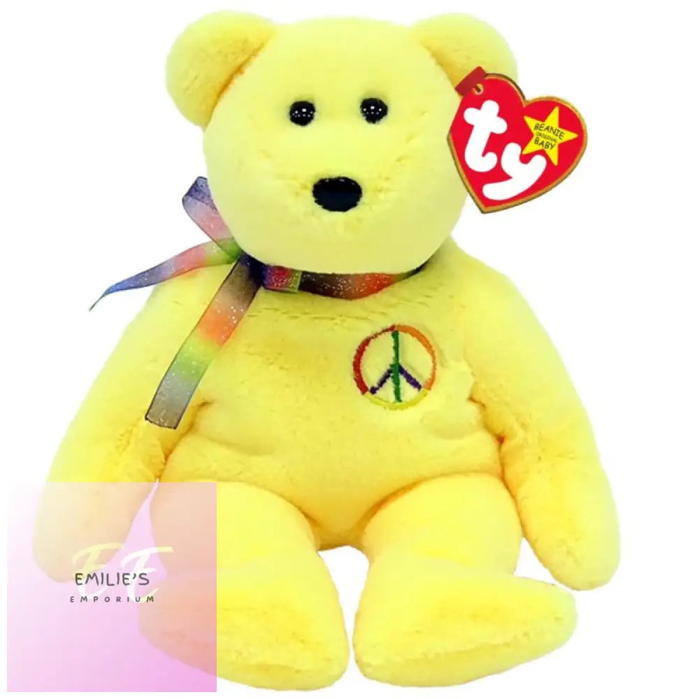 Ty Original Beanie Baby Plush - Peace Bear Ii (Babies)