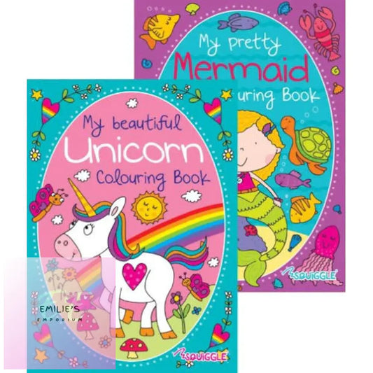 Unicorn Mermaid Colouring Book - Assorted
