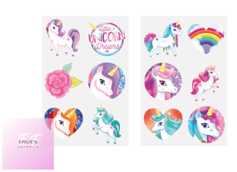 Unicorn Party Gift Bag Pre Filled - Includes 4 Items (T)