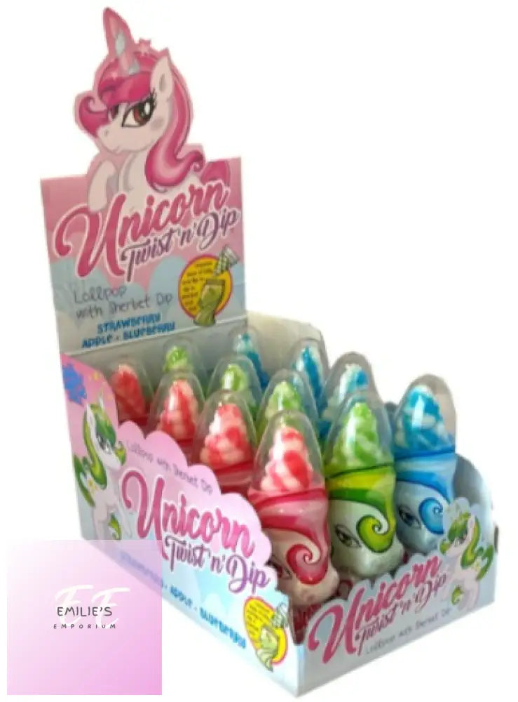 Unicorn Twist & Dip 12X50G Sweets