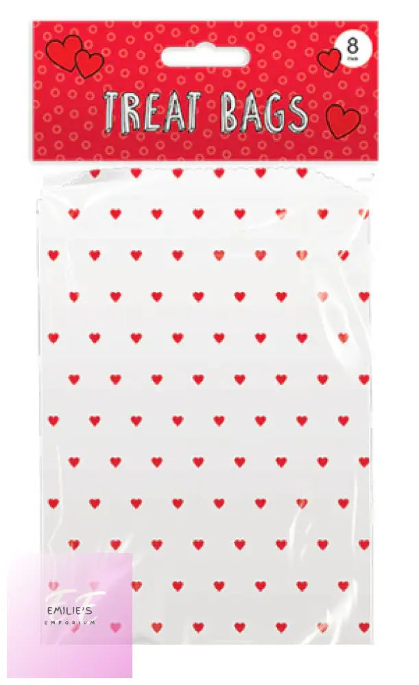 Valentines Day Treat Bags - 8 Pack