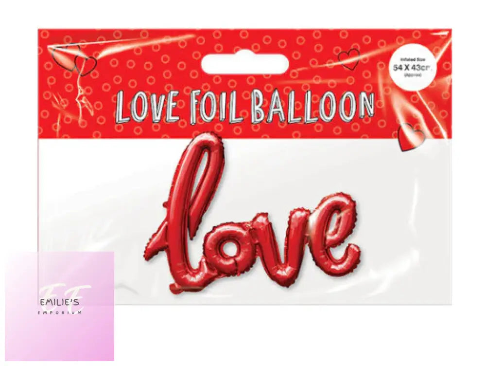 Valentines Day Love Foil Balloon