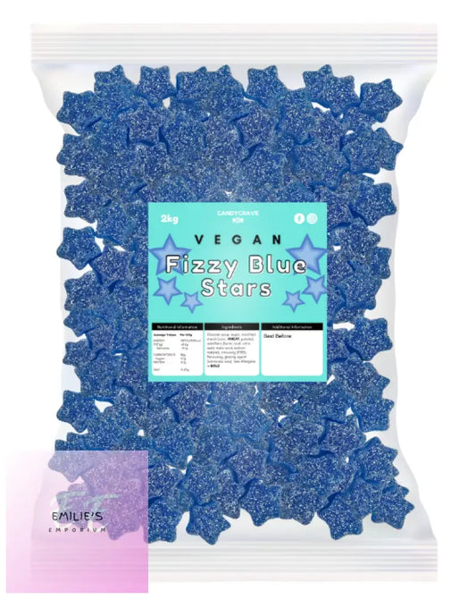 Vegan Fizzy Blue Stars (Candycrave) 2Kg