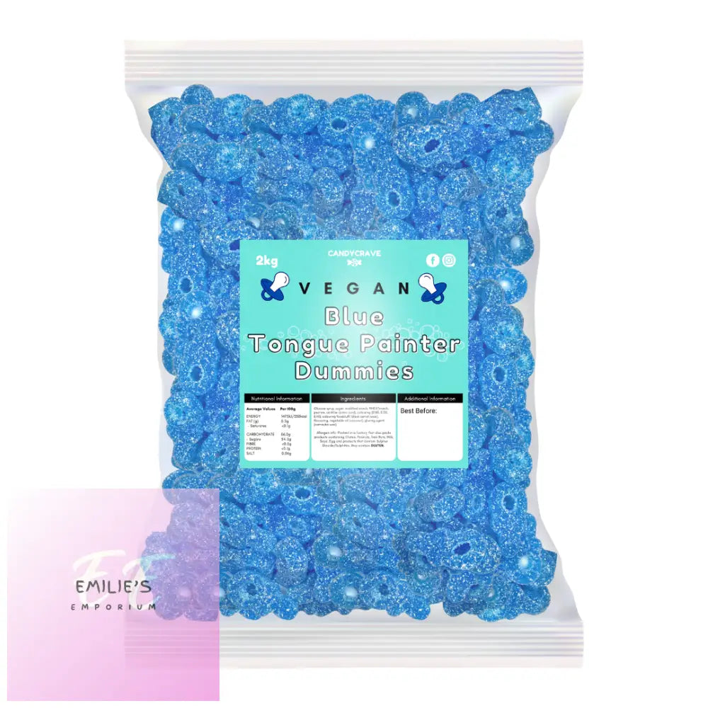 Vegan Fizzy Blue Tongue Painter Dummies (Candycrave) 2Kg