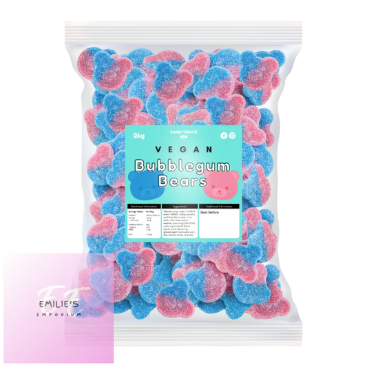 Vegan Fizzy Bubblegum Bears (Candycrave) 2Kg
