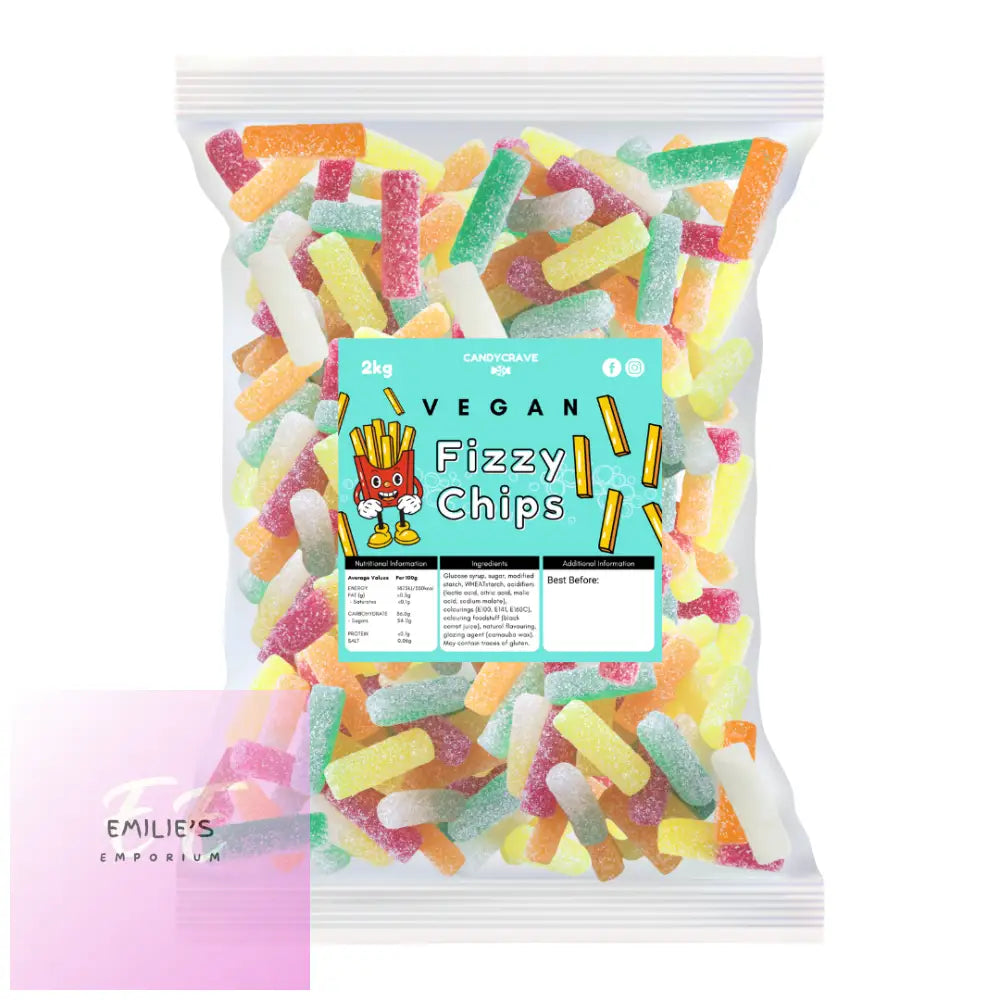 Vegan Fizzy Chips (Candycrave) 2Kg Candy & Chocolate