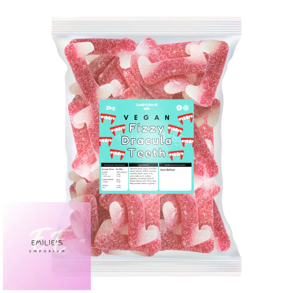 Vegan Fizzy Dracula Teeth (Candycrave) 2Kg Candy & Chocolate