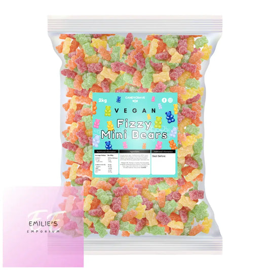 Vegan Fizzy Mini Bears (Candycrave) 2Kg Candy & Chocolate