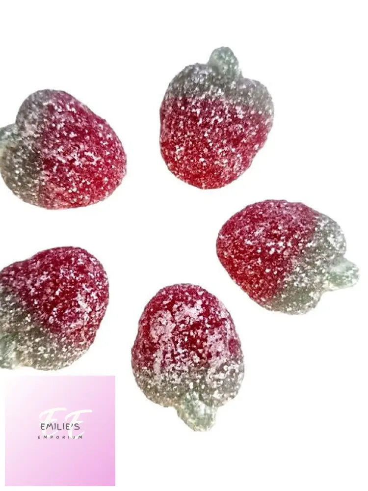 Vegan Fizzy Strawberries - Silver Pouch