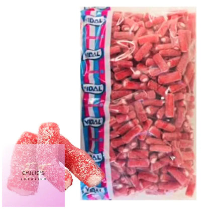 Vegan Fizzy Strawberry Pencils (Vidal) 3Kg