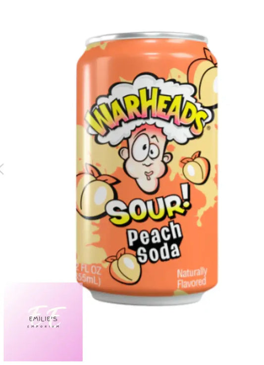 Warheads Sour! Soda Peach 355Ml