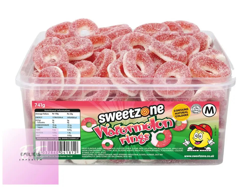 Watermelon Rings Tub (Sweetzone) 741G